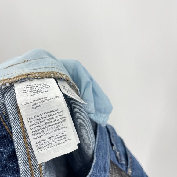 Madewell Jeans Blue Perfect Vintage Metallic Tuxedo Stripe Edition Denim Size 27 - Picture 7 of 8